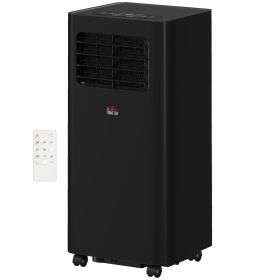 10000 BTU Mobile Air Conditioner, 441 Sq. Ft., AC Unit with Dehumidifier, Sleep, 24H Timer On/Off, Window Kit, Black