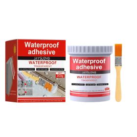 Jiesuying Transparent Waterproof Glue 300g Set Roof Bathroom Kitchen Wall Waterproof Coating Free Brick Leak Repair