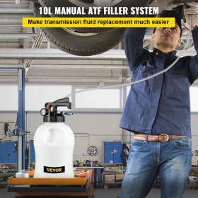 VEVOR Transmission Fluid Pump 2 Way Manual ATF Refill System Dispenser, Oil And Liquid Extractor 10 Liter Large Capacity