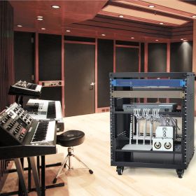 12U AV Rack Stand 500 Lbs Capacity Network Stereo Recording Studio Rack