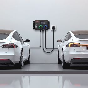 NEMA Splitter For Dryer And EV NEMA 14-30P 14-30R/14-50R 3.4'' LCD Screen