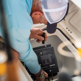 3-Bank 10A 12V Smart Marine Battery Charger Onboard IP68 Waterproof Boat RV