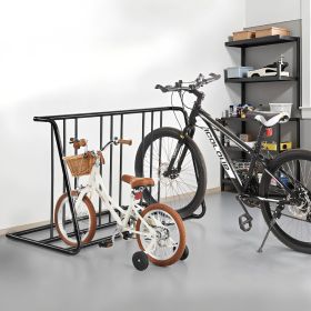 Floor Bike Rack For 3-Inch Tire Width Grid Bike Rack Stand 6-Bicycle Capacity