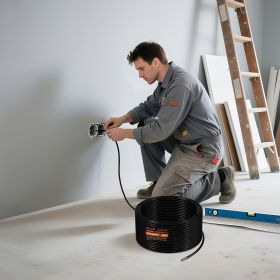 12 Gauge Solid THHN Wire Black Copper Electrical Building Wire PVC Nylon 100 Ft