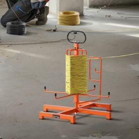 Cable Dispenser Floor Or Stud Mounted Portable For Electrical Industrial Retail