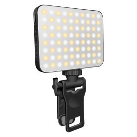 1Pc Rechargeable Selfie Light Fill Light 2000mAh Portable Clip On Light With 3 Light Modes 10 Brightness Levels For Phone Laptop Live Stream Make Up P