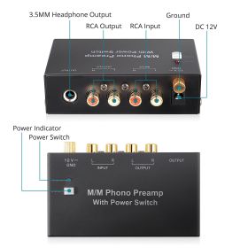 Turntable Preamplifier With Power