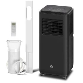 8,000 BTU Moible Air Conditioner 345 Sq. Ft., Dehumidifier Fan Auto Sleep with 24H Timer On/Off, Window Kit, Black