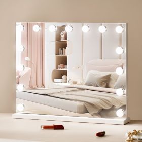 Hollywood Vanity Mirror With Lights W/ USB Desktop Wall-mount 22.8x18.1 In