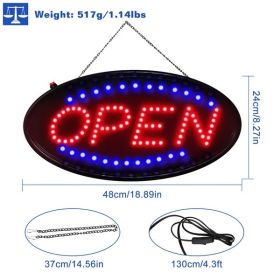 Ultra Bright LED Neon Open Sign  Normal Lighting Store Business Sign Animated Motion