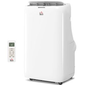 14000 BTU Portable Air Conditioner, Inverter & Dual Hose AC Unit w/ Cool, Dehumidifier, Fan, for 700 Sq. ft, Window Kit