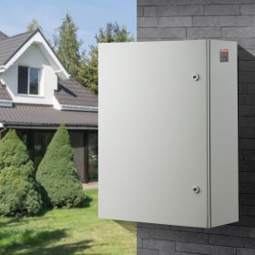 27.6 X 19.7 X 9.8 In Cold Rolled Steel Electrical Enclosure Box Wall Mounted