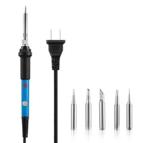 Soldering Iron 110V 60W Adjustable Temperature  PCB Electric Welding Iron With 5Pcs Different Tips