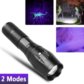 2 IN 1 LED Flashlight UV  White Zoomable LED Flashlight Detection Lamp TK And TMEU For Self-pickup