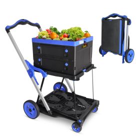 Functional Collapsible Carts Shopping Trolley With Wheels