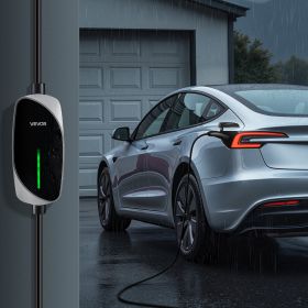 Level 1/2 Tesla Charger 16A Portable EV Charger 25 Ft Cable 120V-240V NEMA 6-20P