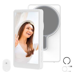 Vlog Selfie Monitor Screen Magnetic Rear Camera Phone Monitor Wireless Selfie Monitor Screen With 33FT Remote For Vlog Live Stream Compatible With IOS