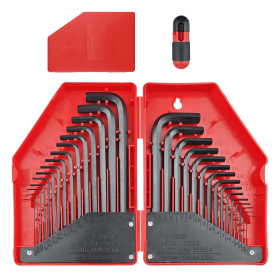Hex Key Set, Containing 15 Standard-size Pieces And 15 Metric-size Pieces, Suitable For Most Applications