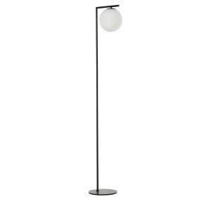 Metal Floor Lamp, Standing Light with 350° Adjustable Lampshade for Living Room, Bedroom, Office, Black