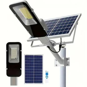 Solar-powered LED Streetlights With Rechargeable Batteries And 360-degree LED Panels, Durable Plastic Semi-recessed Outdoor Garden Lighting.