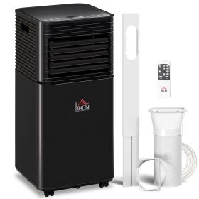 10000 BTU Portable Air Conditioner with Dehumidifier, Cooling Fan, Sleep, Remote, 24H Timer, Auto Off, Black