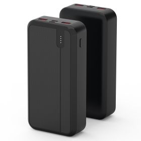 1Pc 10000mAh Or 20000mAh Optional PD22.5W Fast Charging Power Bank Fast Charger Portable Phone Charger With Type-C USB Cable Fit For IOS Phone 16 Sams (Option: 20000mAh-Black)