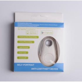Water Drop Bluetooth-compatible Anti Lost Object Finder (Option: White)