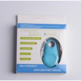 Water Drop Bluetooth-compatible Anti Lost Object Finder (Option: Blue)