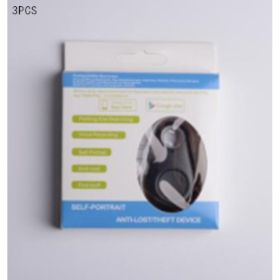 Water Drop Bluetooth-compatible Anti Lost Object Finder (Option: 3PCS black)