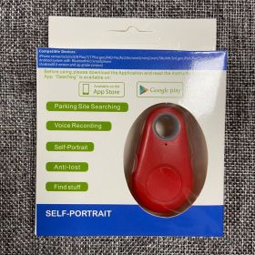 Water Drop Bluetooth-compatible Anti Lost Object Finder (Option: Red)