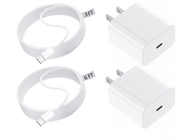 For Apple Phone Fast Charger 2Pack Type C Fast Charger Plug Adapter 6ft USB - C To Lightning Cable Cord For Apple Phone 16 1514 13 13 Pro 12 Pro 12 Ma (Option: IPhone-1m 2m 2Charging head)