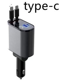 Metal Car Charger 100W Super Fast Charging Car Cigarette Lighter USB And TYPE-C Adapter (Option: Huawei Plus Huawei-60W)