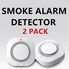 Photoelectric Wireless Smoke Detector Fire Alarm Detector Smart Smoke Alarm (Option: 2PCS)