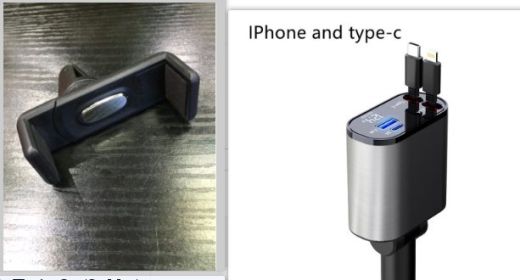 Metal Car Charger 100W Super Fast Charging Car Cigarette Lighter USB And TYPE-C Adapter (Option: Black2-100W)