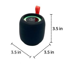 Portable, Wireless Bluetooth Speaker (Color: Black)