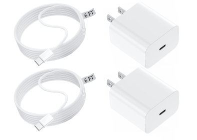 For Apple Phone Fast Charger 2Pack Type C Fast Charger Plug Adapter 6ft USB - C To Lightning Cable Cord For Apple Phone 16 1514 13 13 Pro 12 Pro 12 Ma (Option: IPhone-2Pack 2Charging head)