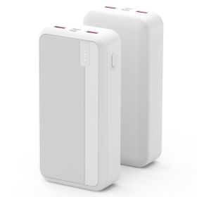 1Pc 10000mAh Or 20000mAh Optional PD22.5W Fast Charging Power Bank Fast Charger Portable Phone Charger With Type-C USB Cable Fit For IOS Phone 16 Sams (Option: 20000mAh-White)
