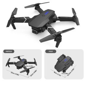E88 Remote-controlled Drone Toy (Option: Black)