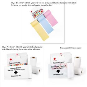 Portable Mini Thermal Label Printer Home Photo Printer Student Wrong Question Printer Bluetooth-compatible Mini Label Printer Price Tag (Option: Set-USB)