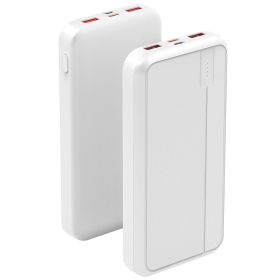 1Pc 10000mAh Or 20000mAh Optional PD22.5W Fast Charging Power Bank Fast Charger Portable Phone Charger With Type-C USB Cable Fit For IOS Phone 16 Sams (Option: 10000mAh-White)